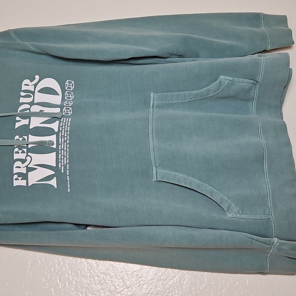 Men's Blue Graphic Hoodie - Picture 7 of 7